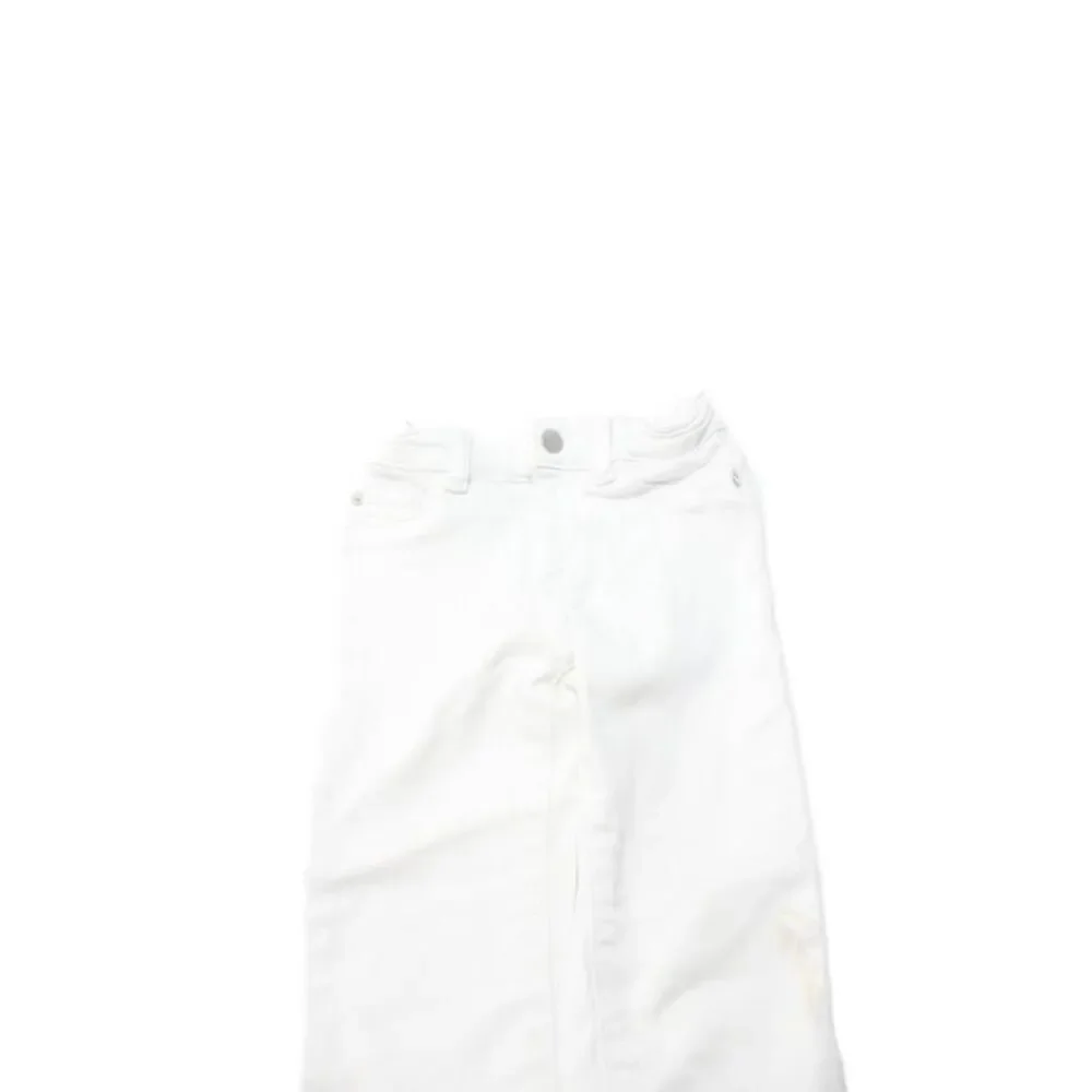 DL1961 Girls Cotton Zippered Straight Jeans White Size 4